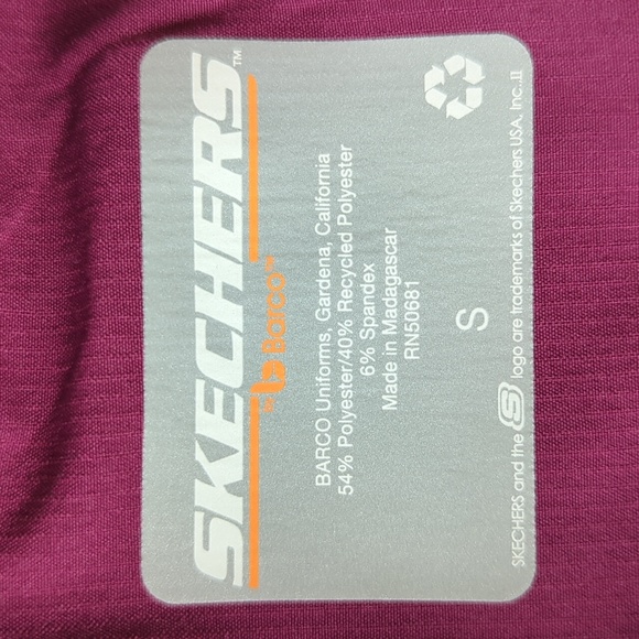 Barko Skechers Uniform Medical Pants S Burgundy Red Purple - Picture 5 of 16